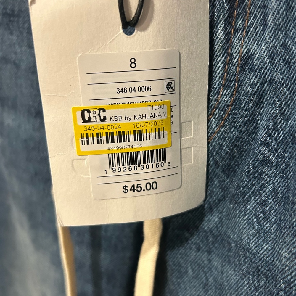 KBB Blue barrel Leg Jeans for Women - Picture 6 of 6